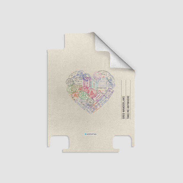 Heart Stamps - Luggage airportag.myshopify.com