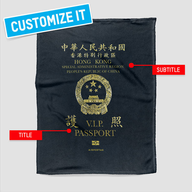 Hong Kong - Passports Blanket