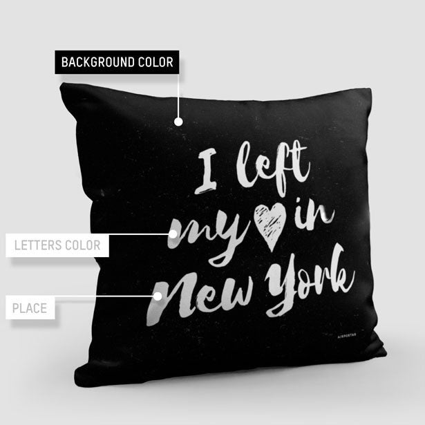 I Left My Heart - Throw Pillow - Airportag
