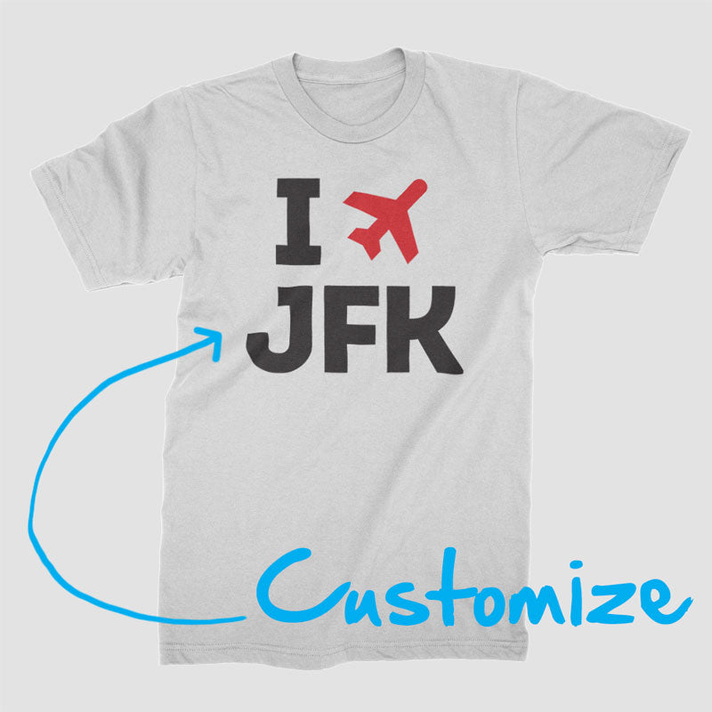 I Love - Custom T-Shirt airportag.myshopify.com