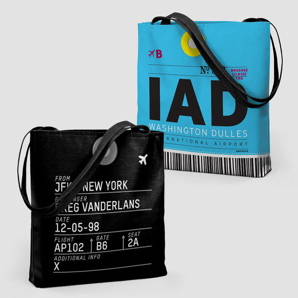Tote Bag IAD Washington Dulles International Airport IATA Code IAD tote-bag-iad-washington-dulles-international-airport-iata-code-iad