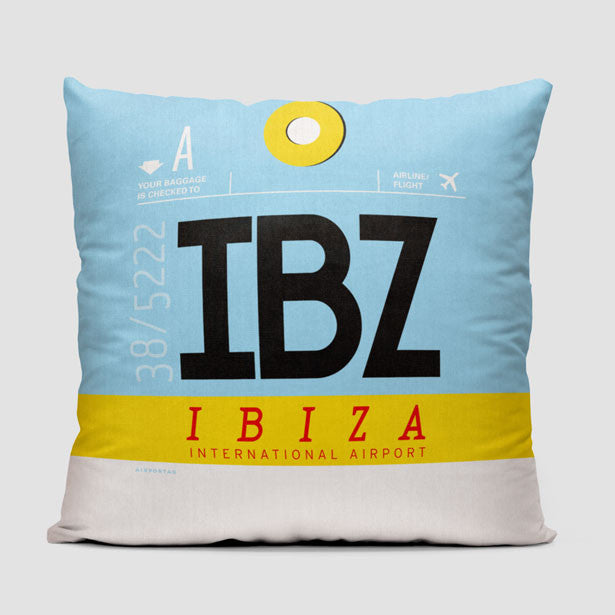 IBZ - Throw Pillow - Airportag