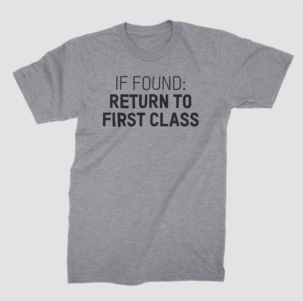 Return To First Class - T-Shirt airportag.myshopify.com