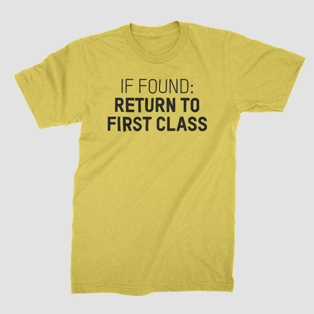 Return To First Class - T-Shirt airportag.myshopify.com
