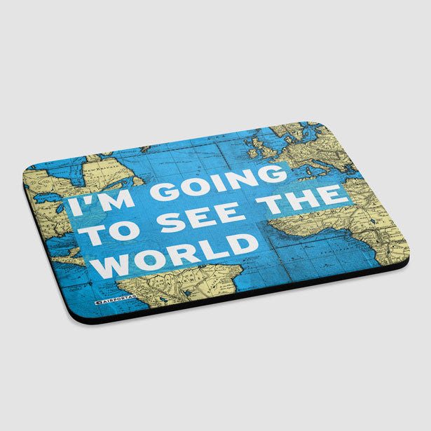 I'm Going - World Map - Mousepad - Airportag