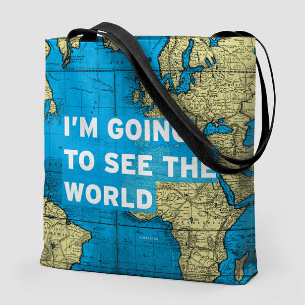 I'm Going - World Map - Tote Bag - Airportag