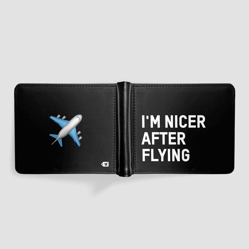I'm Nicer After Flying - Men's Wallet