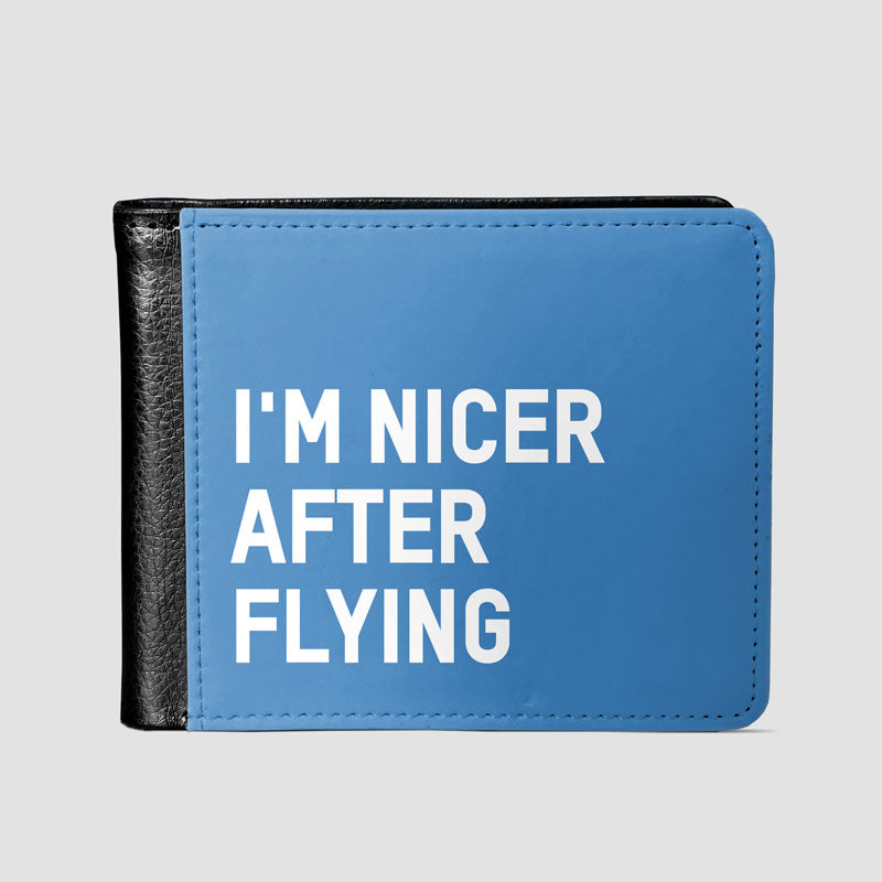 I'm Nicer After Flying - Men's Wallet
