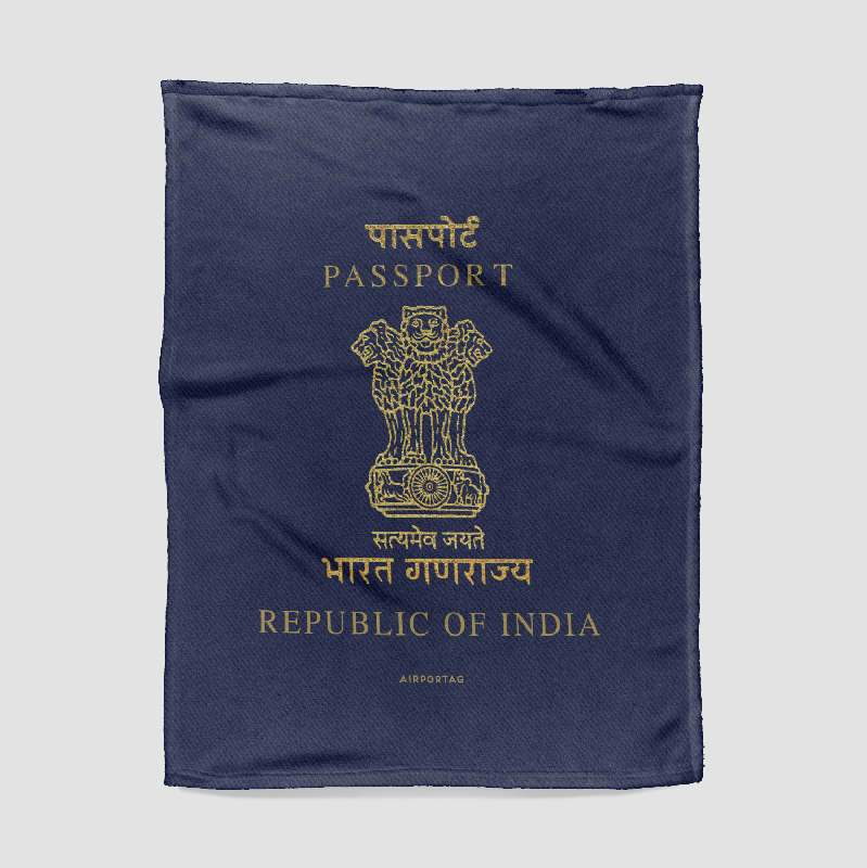 India - Passports Blanket