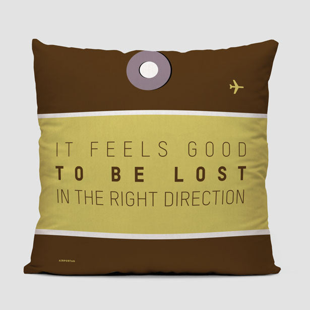 It Feels Good - Throw Pillow - Airportag