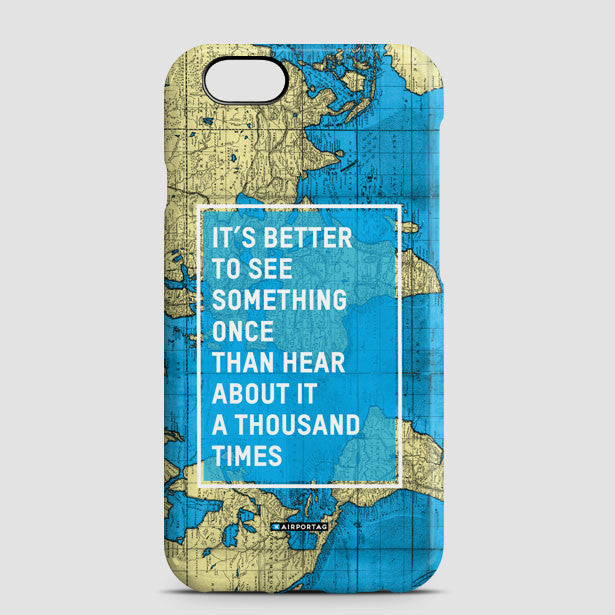 It's Better - World Map - Phone Case - Airportag