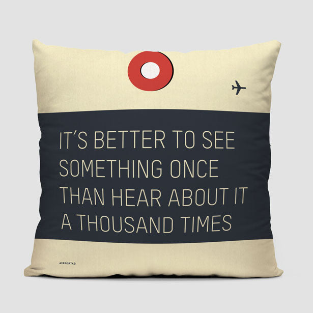 It's Better - Throw Pillow - Airportag