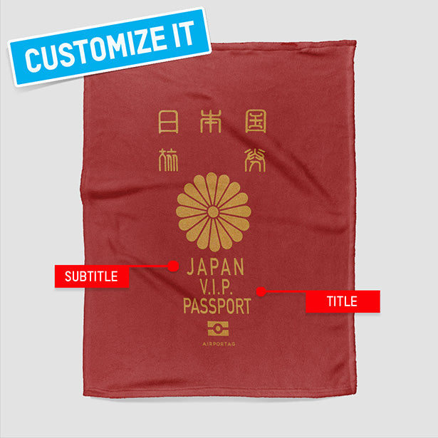 Japan - Passports Blanket