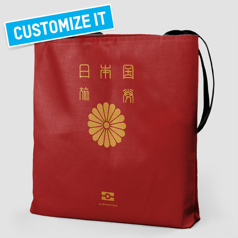 Japan - Passport Tote Bag
