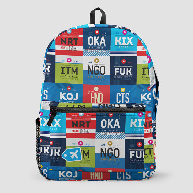 Japanese Airports - Backpack airportag.myshopify.com