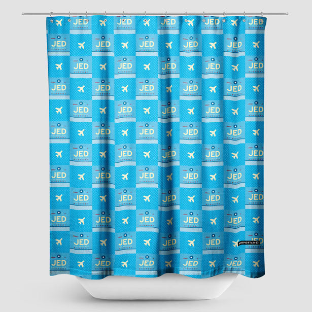 JED - Shower Curtain - Airportag
