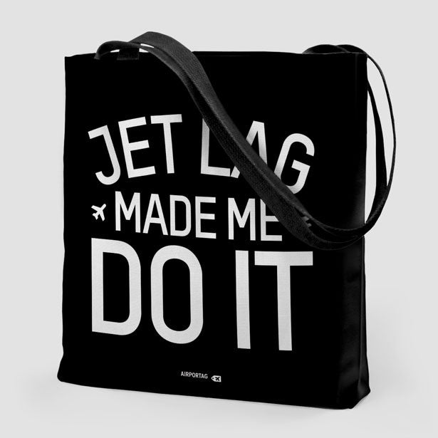 Jet Lag Letters - Tote Bag - Airportag