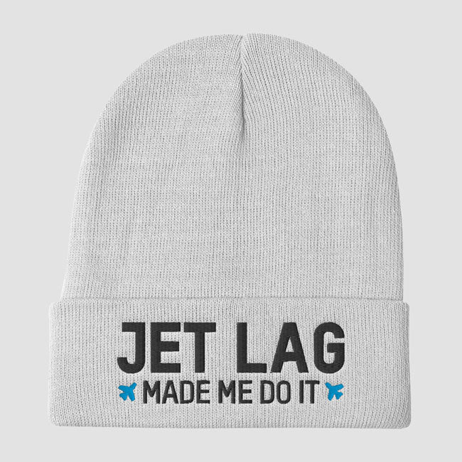 Jet Lag Made Me Do It - Knit Beanie airportag.myshopify.com