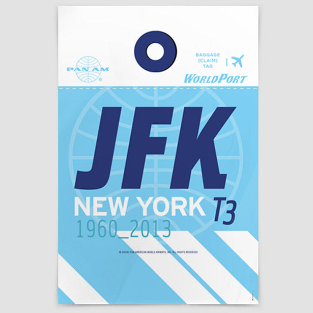 JFK World Port - Pan Am - Poster airportag.myshopify.com