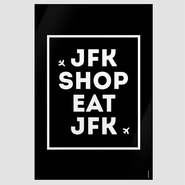 JFK - Shop / Eat - Poster airportag.myshopify.com