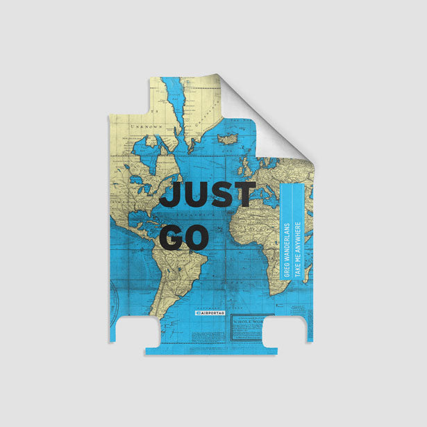 Just Go - World Map - Luggage airportag.myshopify.com