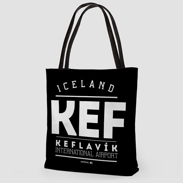 KEF Letters - Tote Bag - Airportag