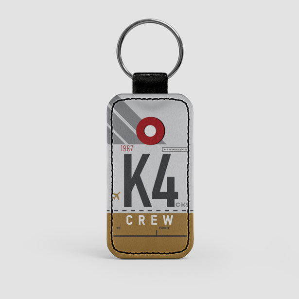 K4 - Leather Keychain airportag.myshopify.com