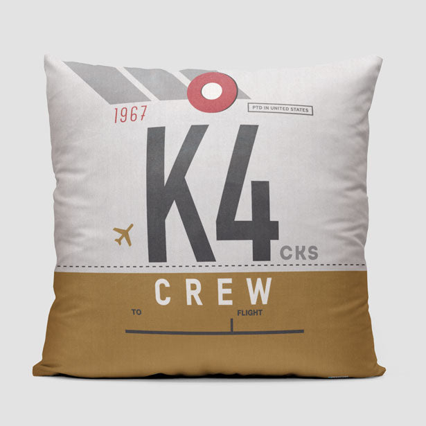 K4 - Throw Pillow airportag.myshopify.com