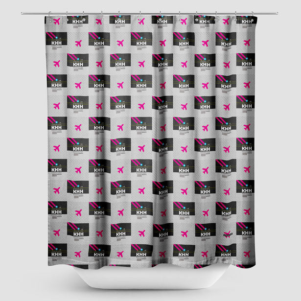 KHH - Shower Curtain airportag.myshopify.com