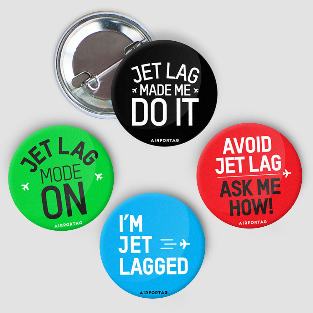 Jet Lag - Button Pack - Airportag