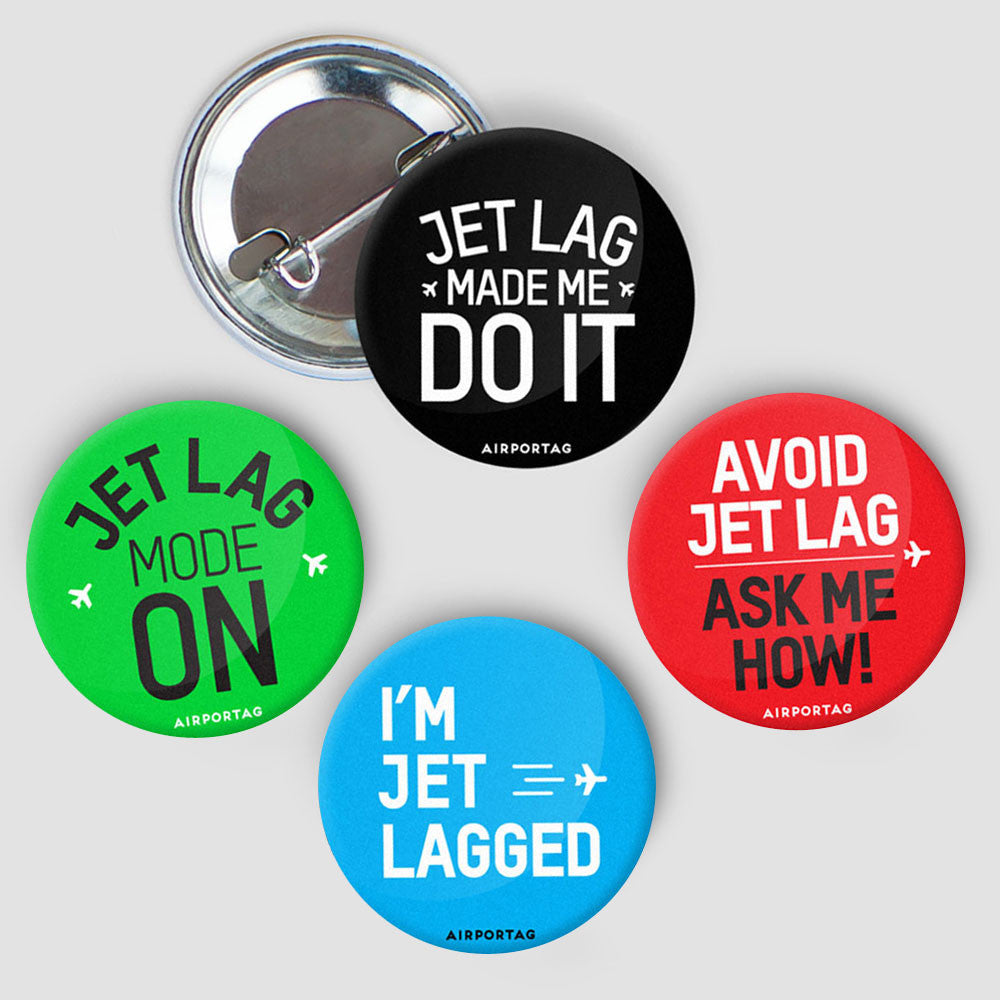 Pinback Button - Jet Lag Pack