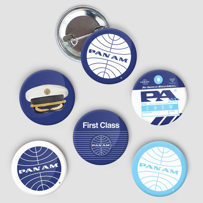 Pinback Button - Pan Am - Button Pack