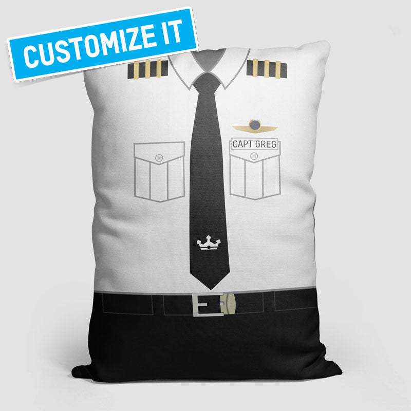 KL Pilot Uniform - Throw Pillow