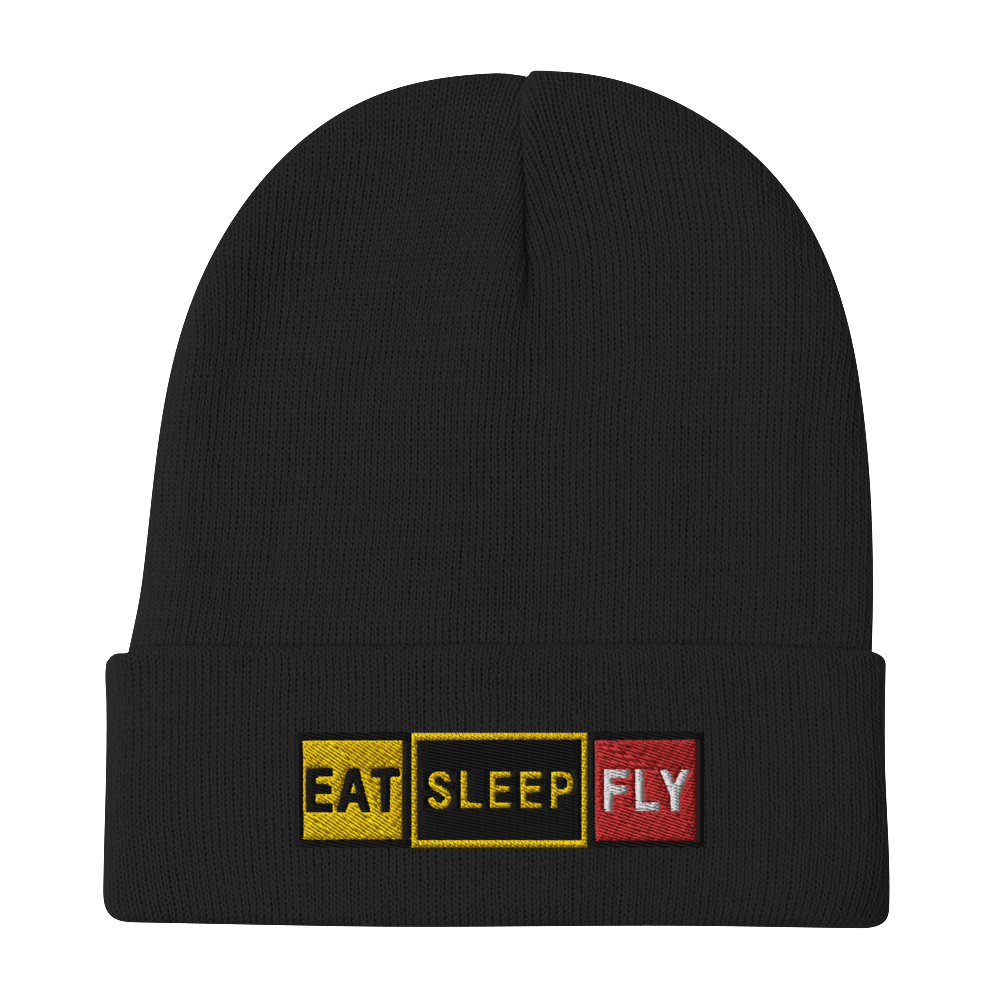Eat Sleep Fly - Knit Beanie