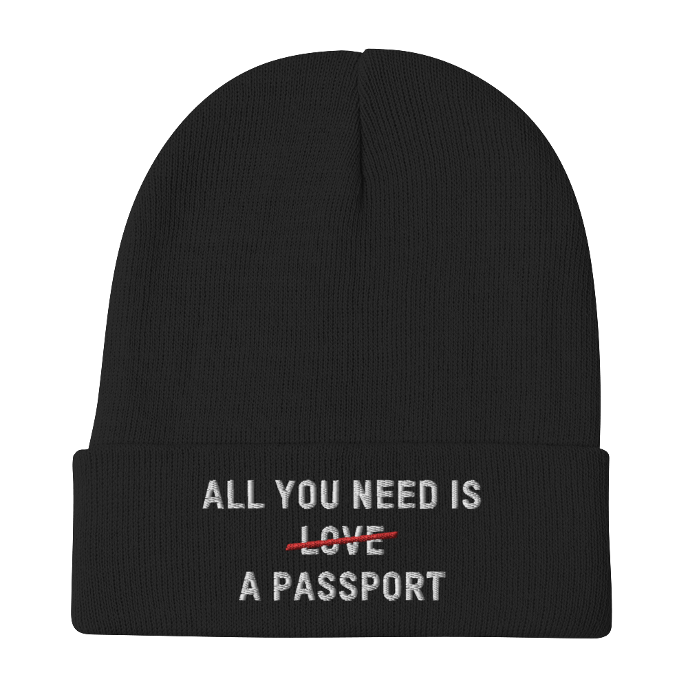 All You Need Is A Passport - Knit Beanie