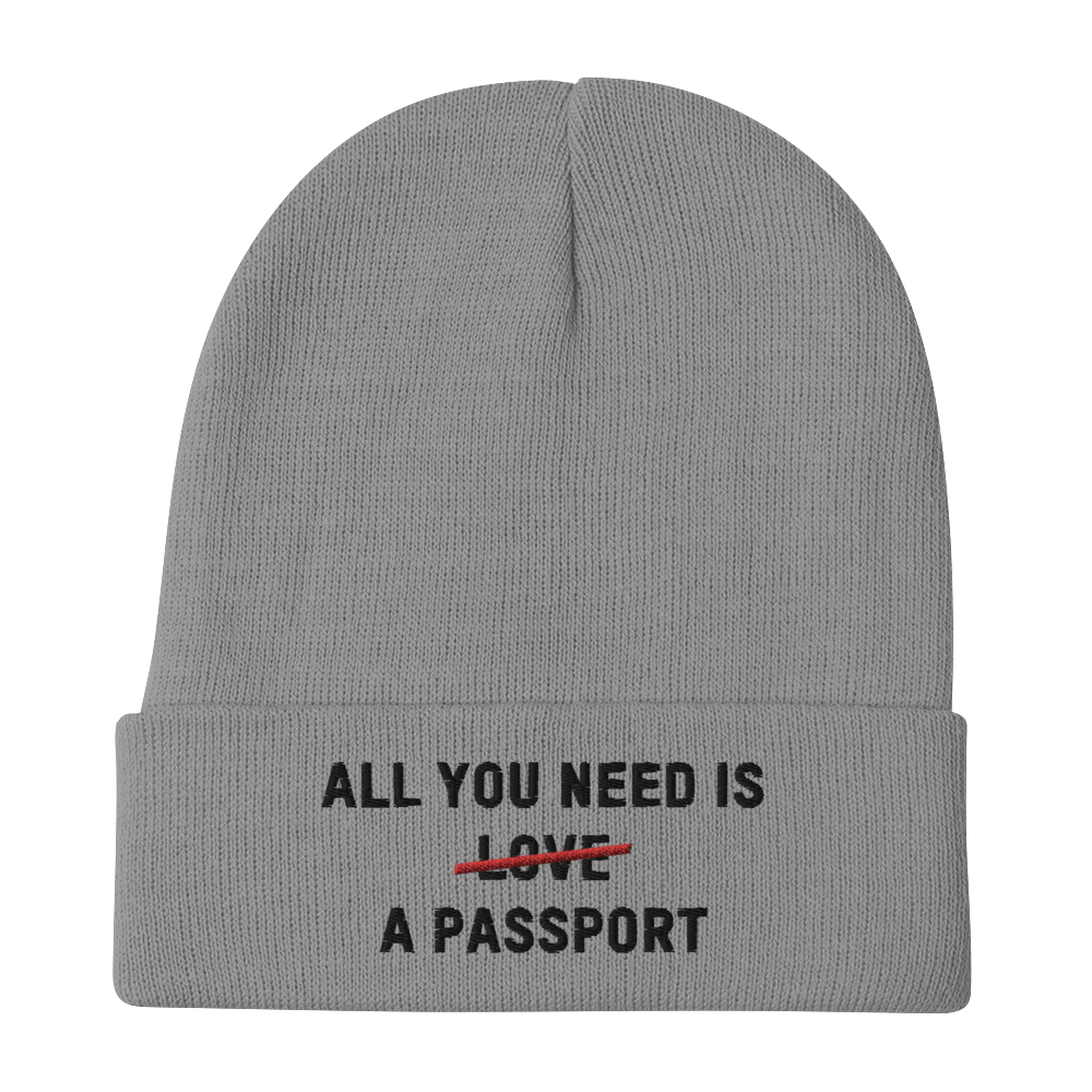 All You Need Is A Passport - Knit Beanie