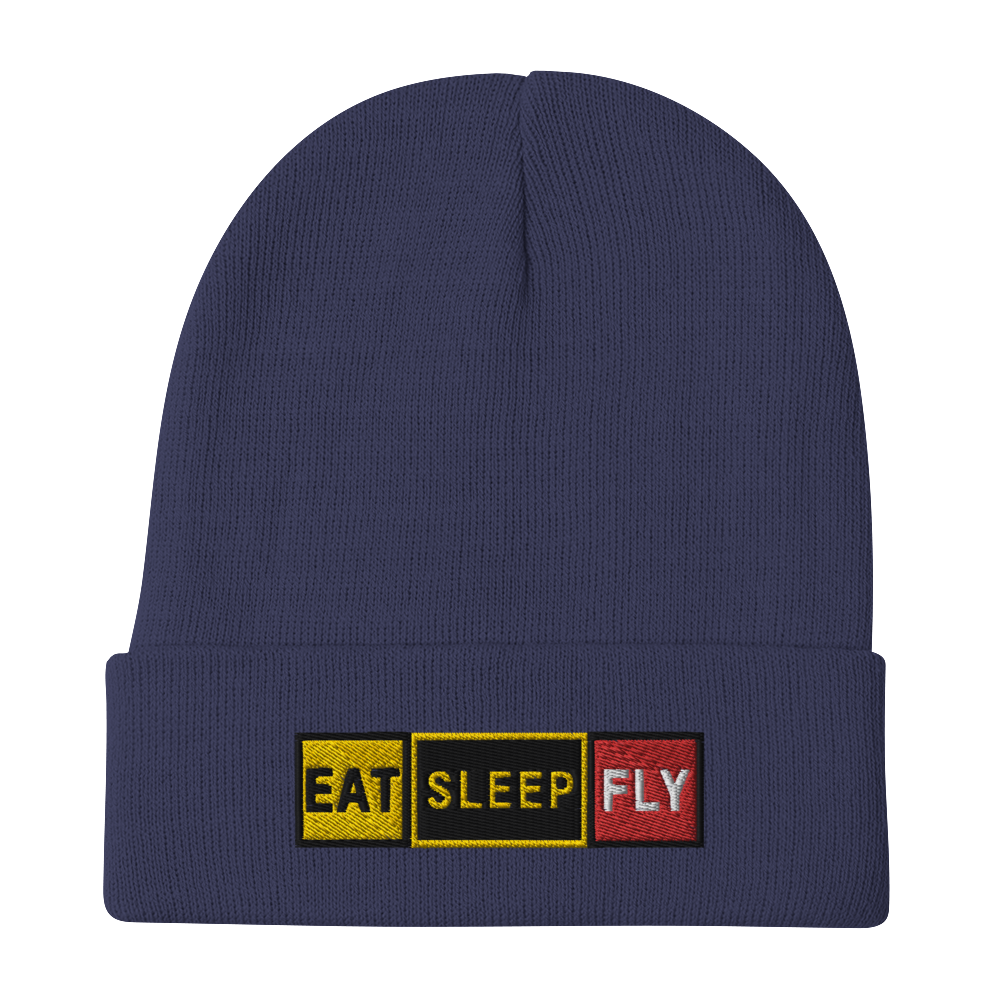 Eat Sleep Fly - Knit Beanie