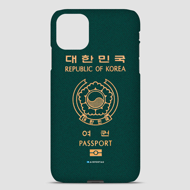 South Korea - Passport Phone Case airportag.myshopify.com