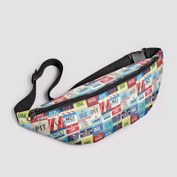 L Airports USA - Fanny Pack airportag.myshopify.com