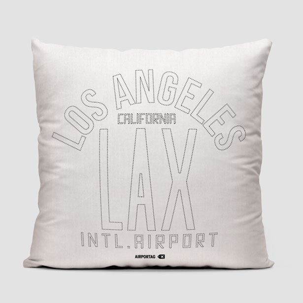 LAX Letters - Throw Pillow - Airportag