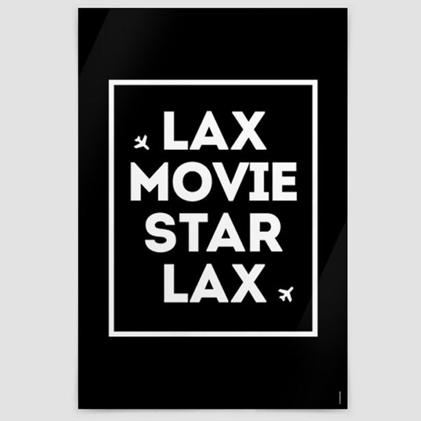 LAX - Movie / Star - Poster airportag.myshopify.com