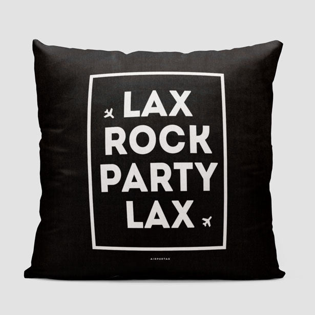 LAX - Rock / Party - Throw Pillow - Airportag