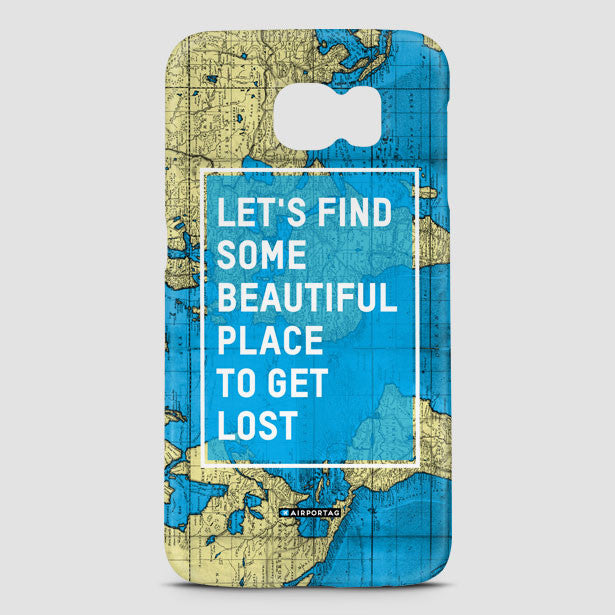 Let's Find - World Map - Phone Case - Airportag