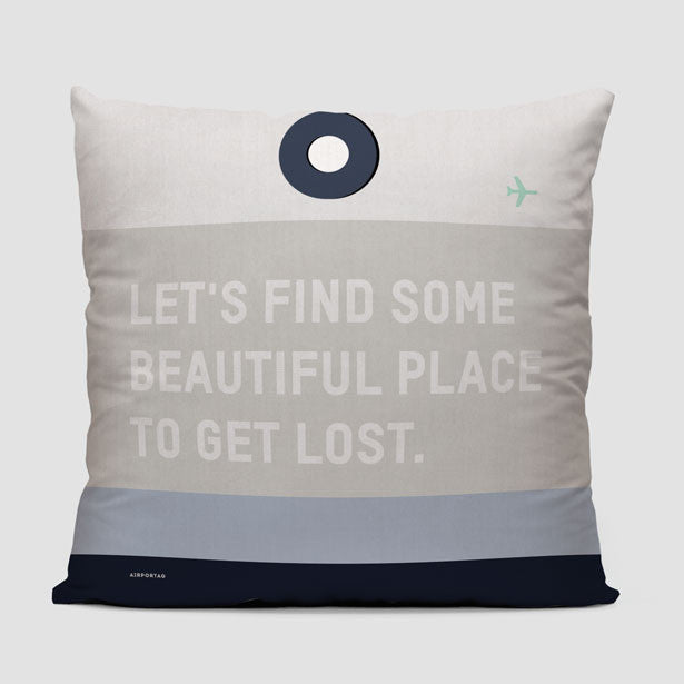 Let's Find - Throw Pillow - Airportag