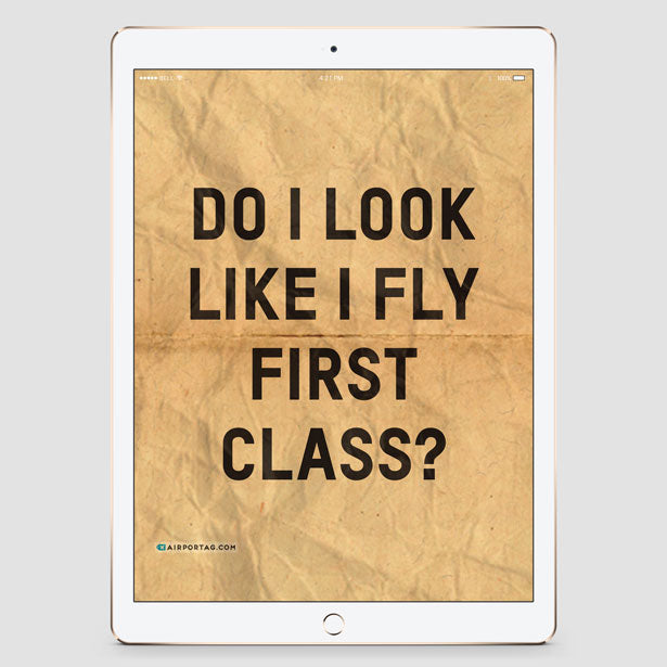 Do I Look Like I Fly First Class? - Mobile wallpaper - Airportag