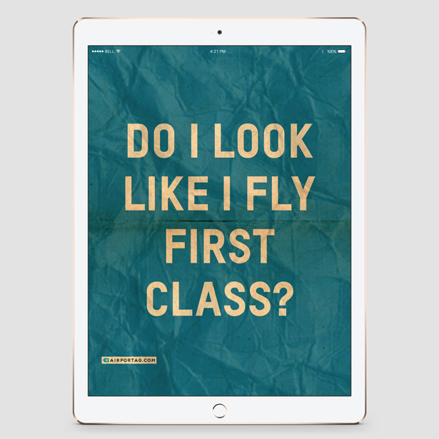 Do I Look Like I Fly First Class? - Mobile wallpaper - Airportag