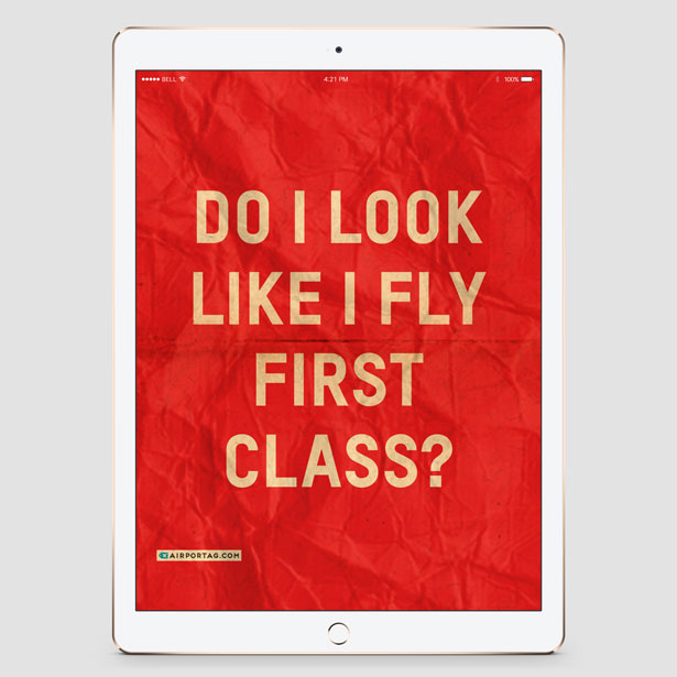 Do I Look Like I Fly First Class? - Mobile wallpaper - Airportag