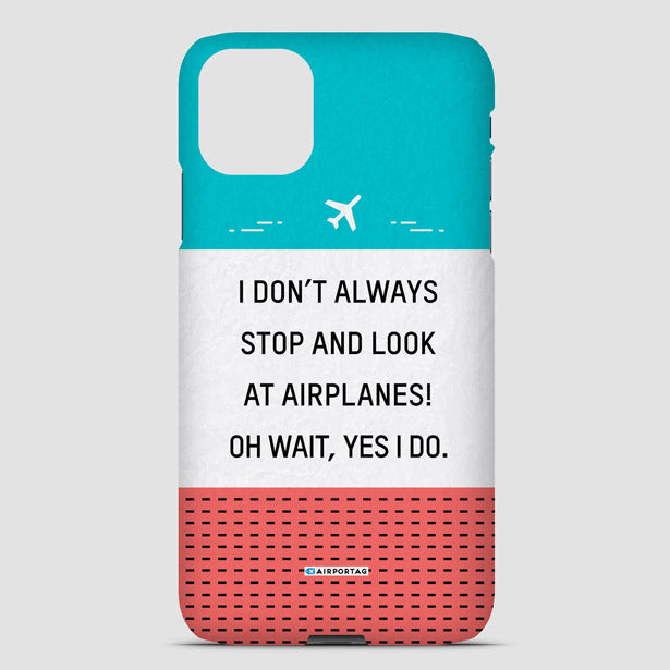 Look at Airplanes - Phone Case airportag.myshopify.com