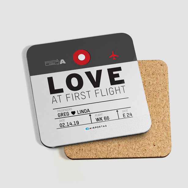 Love At First Flight - Coaster - Airportag