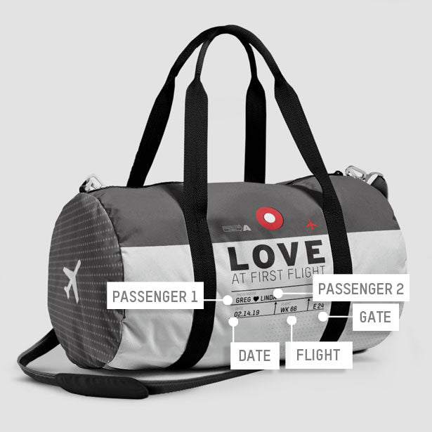 Love At First Flight - Duffle Bag - Airportag